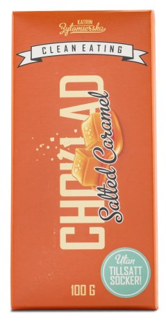 Miniatyrbild Clean Eating Choklad, 100 g, Salted Caramel