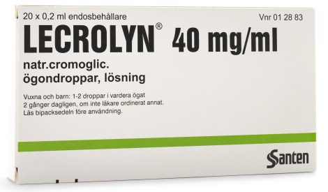 Miniatyrbild Lecrolyn �gondroppar 40 mg/ml, 20-pack