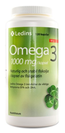 Miniatyrbild Ledins Omega-3 1000mg, 120 kaps