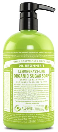 Miniatyrbild Lemongrass-Lime Organic Sugar Soap, 710 ml