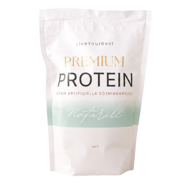 LiveYourBest Premium Protein, Naturell, 500 g