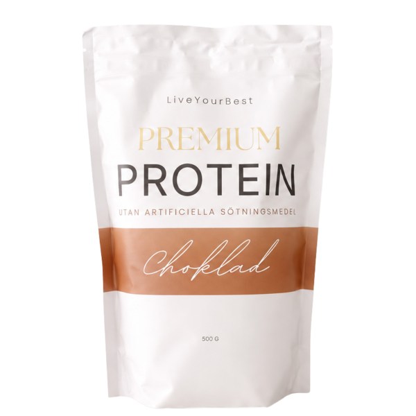 LiveYourBest Premium Protein, Choklad, 500 g