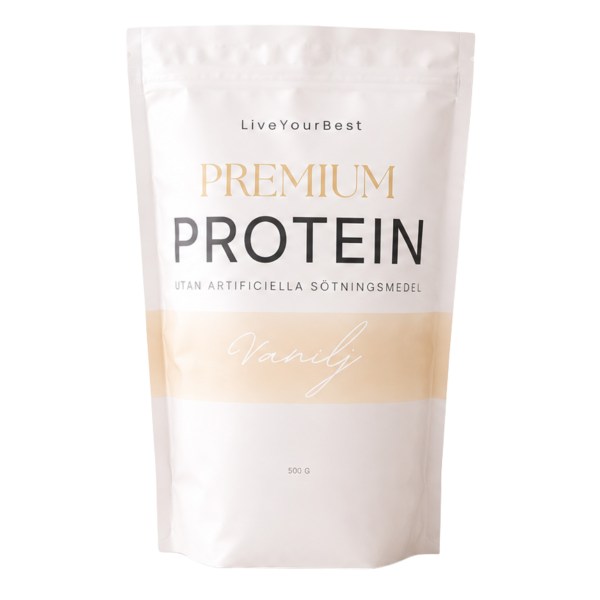LiveYourBest Premium Protein, Vanilj, 500 g