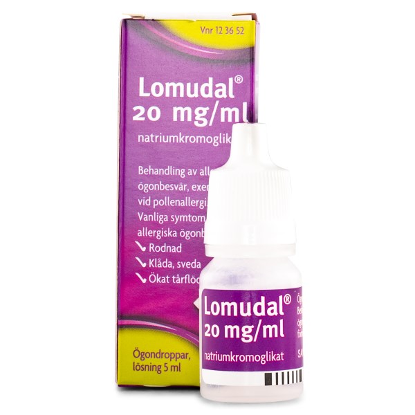 Lomudal Ögondroppar Flaska 20MG/ML 5 ml