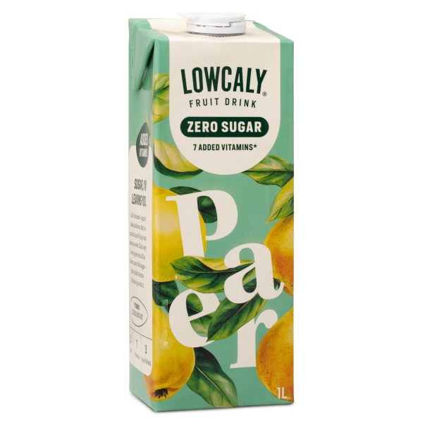 Lowcaly Fruktdryck, Pear, 1 L