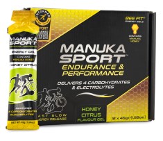 Miniatyrbild Manuka Sport Energy Gel Honung, Citrus, 12-pack