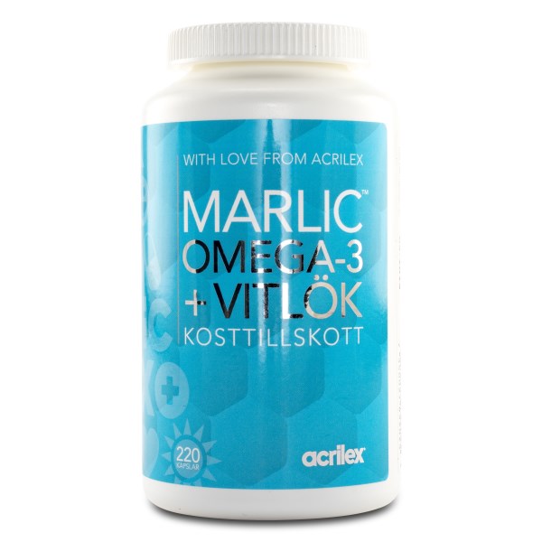 Marlic Omega-3 Vitlök 220 kaps