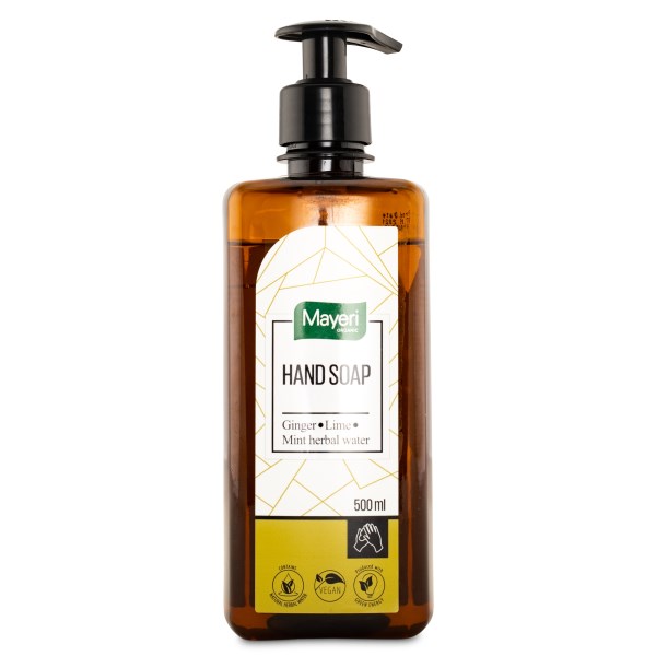 Mayeri Hand Soap, 500 ml, Ginger /Lime/ Mint Herbal Water
