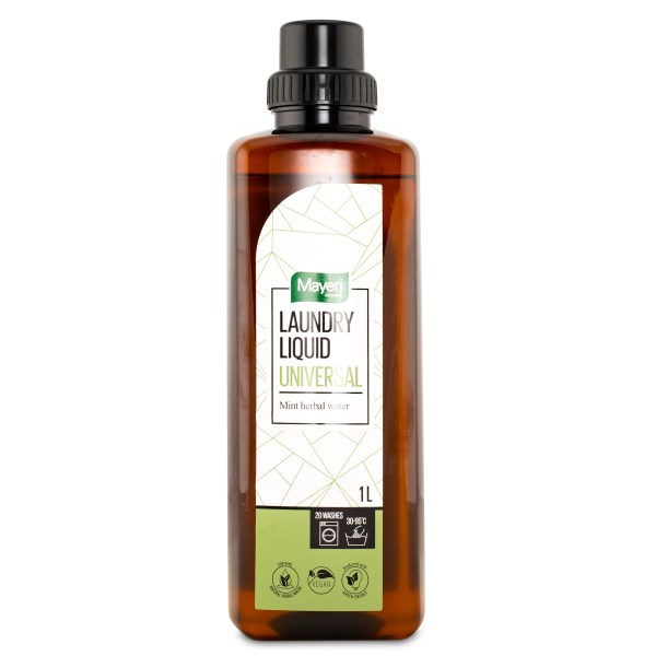 Mayeri Laundry Liquid Universal, 1 L, Mint herbal water