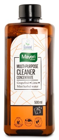 Miniatyrbild Mayeri Multi-purpose Cleaner Concentrate, 500 ml, Grapefruit/Lime/Mint herbal water