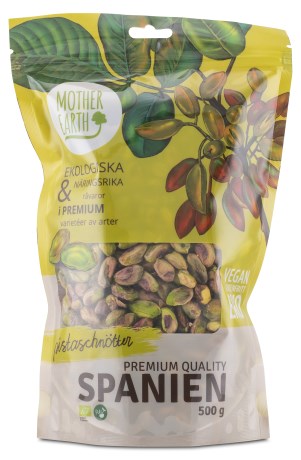 Miniatyrbild Mother Earth Pistaschntter Premium Raw & Eko, 500 g