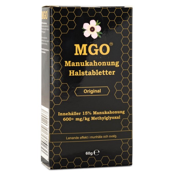 MGO Manukahonung Halstabletter 600+, Orginal, 60 g