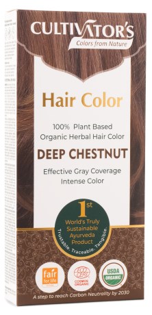 Miniatyrbild Miraz Organic Cultivators Hair Colors, 1 st, Deep Chestnut