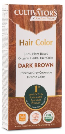 Miniatyrbild Miraz Organic Cultivators Hair Colors, 1 st, Dark Brown