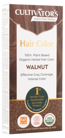 Miniatyrbild Miraz Organic Cultivators Hair Colors, 1 st, Walnut