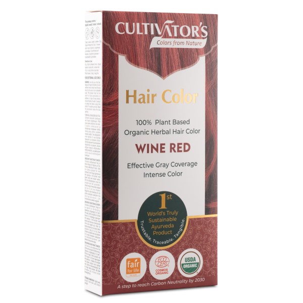 Miraz Organic Cultivators Hair Colors, 1 st, Wine Red