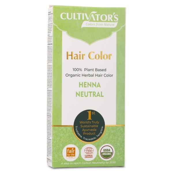 Miraz Organic Cultivators Hair Colors, Henna Neutral