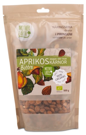 Miniatyrbild Mother Earth Aprikoskrnor Bittra Eko, 500 g