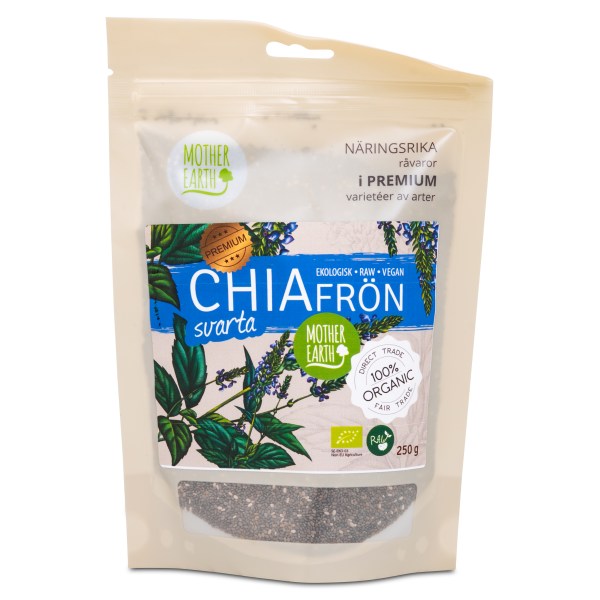 Mother Earth Chiafrön Svarta RAW & EKO, 250 g