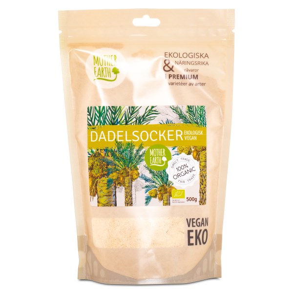 Mother Earth Dadelsocker, 500 g