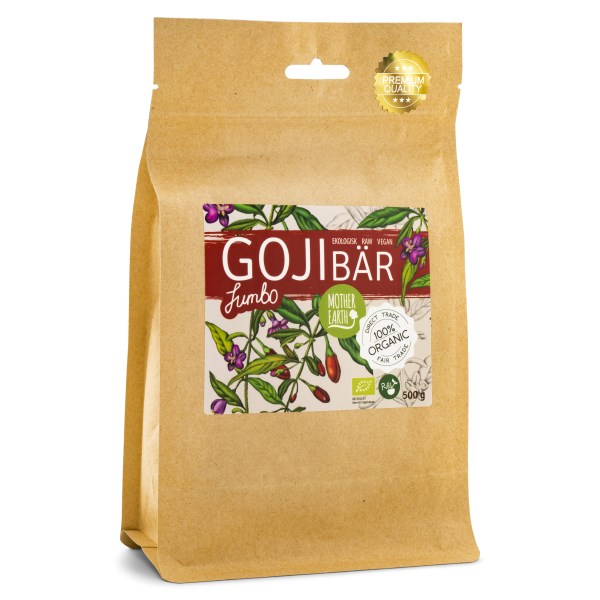 Mother Earth Gojibär Jumbo RAW & EKO 500 g