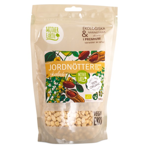 Mother Earth Jordnötter Skalade EKO, 500 g