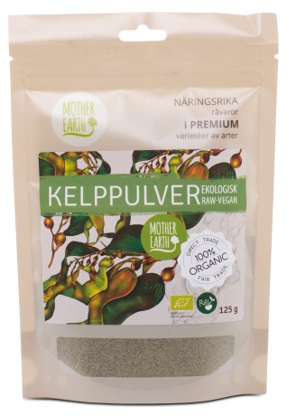 Miniatyrbild Mother Earth Kelppulver Raw & Eko, 125 g
