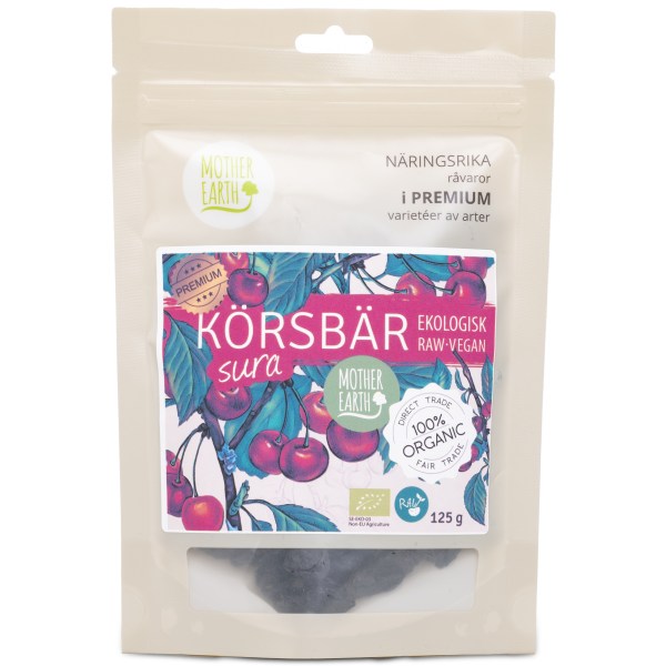 Mother Earth Körsbär Sura Eko, 125 g
