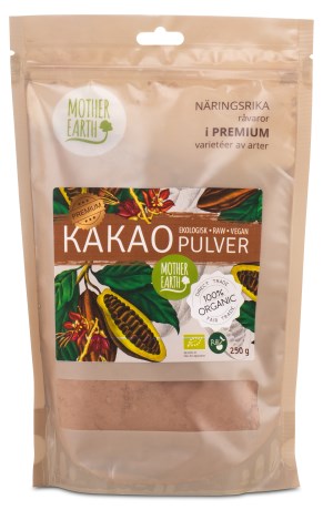 Miniatyrbild Mother Earth Pangoa Premium Kakaopulver Raw&Eko, 250 g