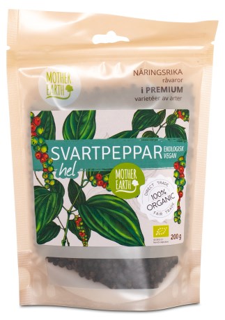 Miniatyrbild Mother Earth Svartpeppar Hel EKO, 200 g