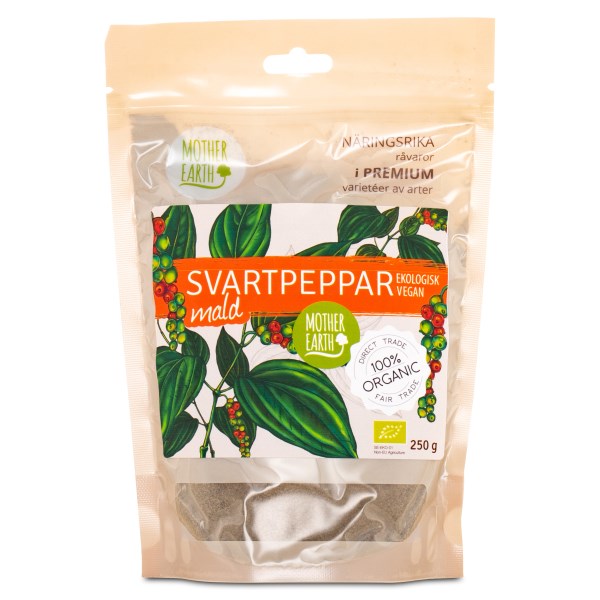 Mother Earth Svartpeppar Mald EKO 250 g