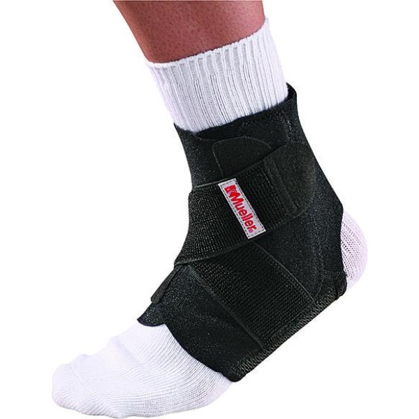 Mueller Adjustable Ankle Stabilizer, One size, Svart