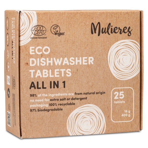 Mulieres Maskindisktabletter All in 1, 25 st
