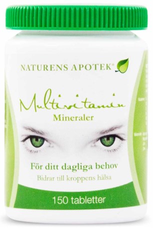 Miniatyrbild Naturens Apotek Multivitamin Mineraler, 150 tabl