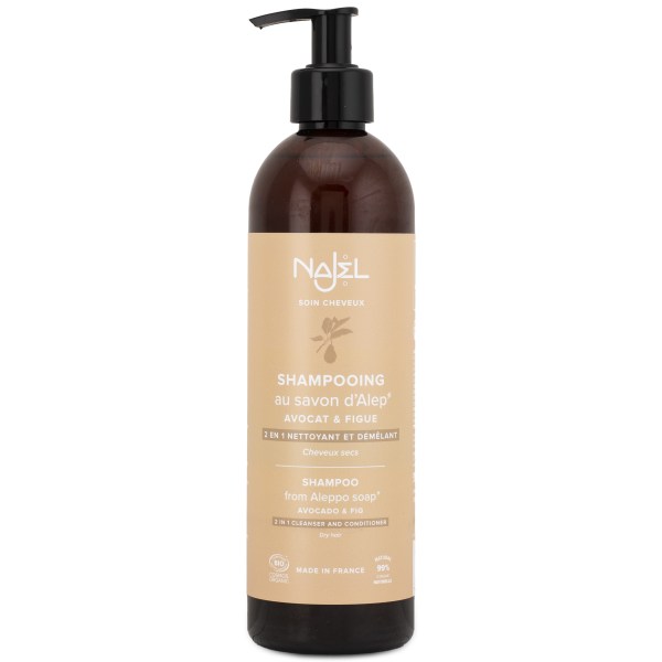 Najel Aleppo Soap Shampoo 2 in 1 Dry Hair, 500 ml