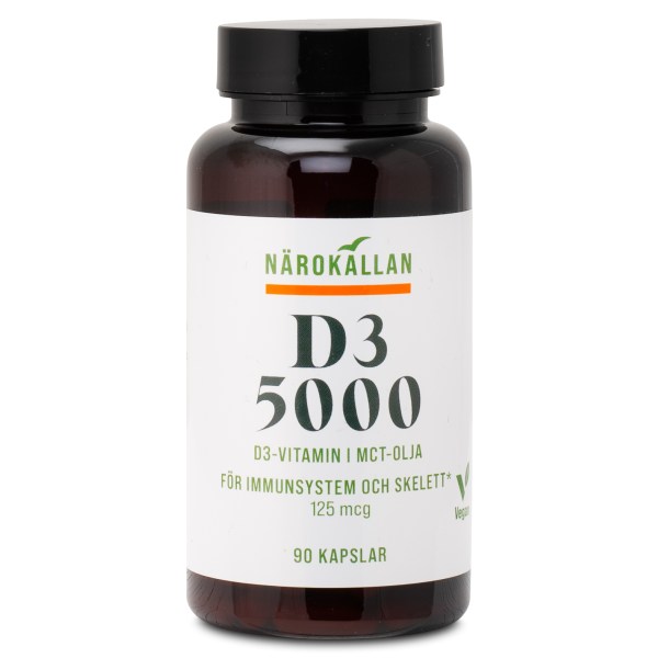 Närokällan D3 5000 Vegan, 90 kaps