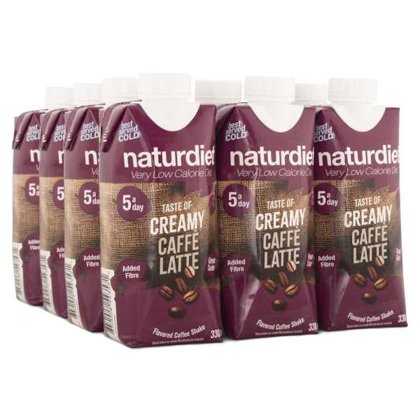 Naturdiet Shake, Caffe Latte, 12-pack