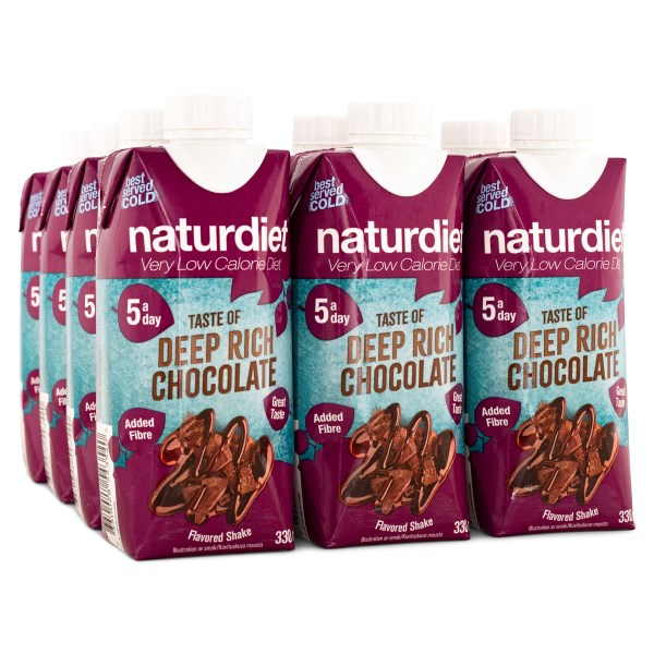 Naturdiet Shake, Choklad, 12-pack