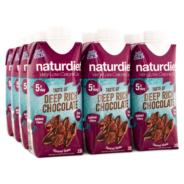 Naturdiet Shake, Choklad, 12-pack