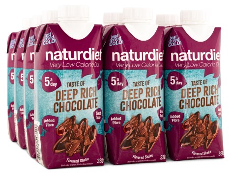 Miniatyrbild Naturdiet Shake, Choklad, 12-pack