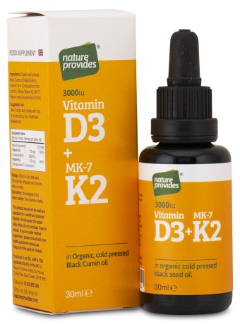 Miniatyrbild Nature Provides Vitamin D3+K2, 30 ml