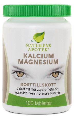 Miniatyrbild Naturens Apotek Kalcium Magnesium D3, 100 tabl