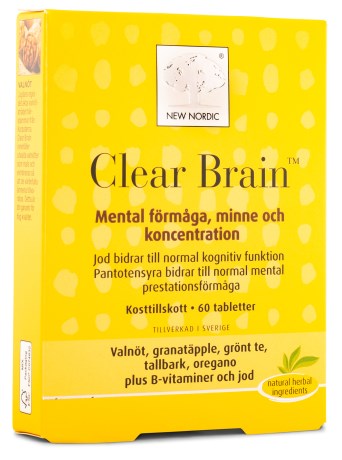 Miniatyrbild New Nordic Clear Brain, 60 tabl