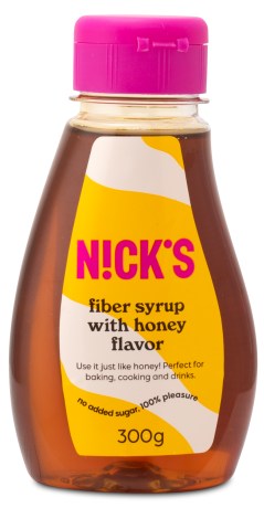 Miniatyrbild Nicks Fiber Syrup with Honey Flavour, 300 g
