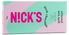 Miniatyrbild Nicks Milk Chocolate, Almond Sea Salt, 75 g