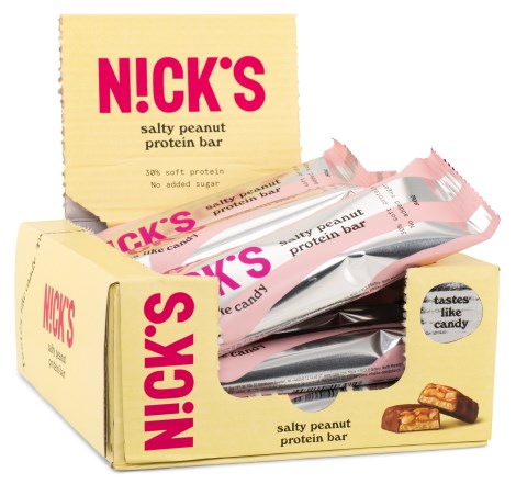 Miniatyrbild Nicks Protein Bar , Salty Peanut, 12-pack