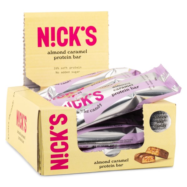 Nicks Protein Bar, Almond caramel , 12-pack