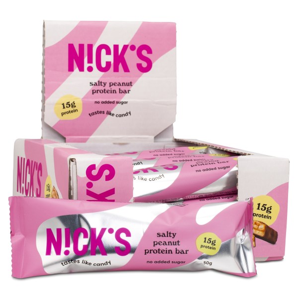 Nicks Protein Bar , Salty Peanut, 12-pack