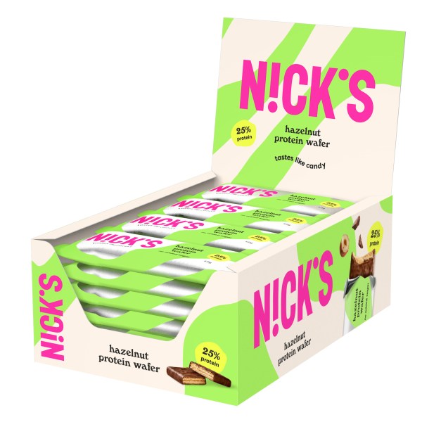 Nicks Protein Wafer, Hazelnut, 24-pack