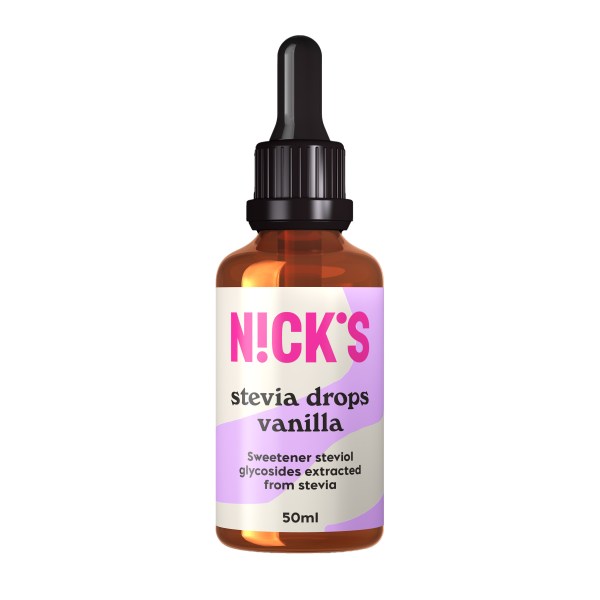 Nicks Stevia Drops, Vanilla, 50 ml